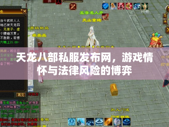 天龙八部私服发布网，游戏情怀与法律风险的博弈
