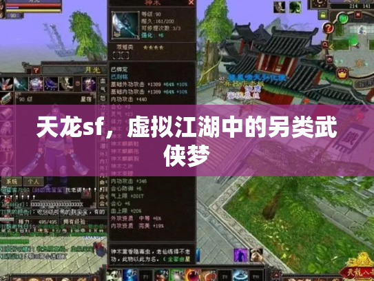 天龙sf，虚拟江湖中的另类武侠梦
