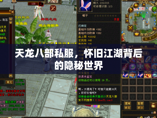 天龙八部私服，怀旧江湖背后的隐秘世界