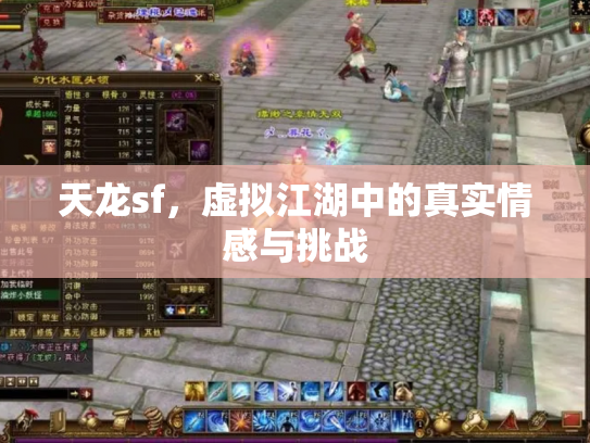 天龙sf，虚拟江湖中的真实情感与挑战
