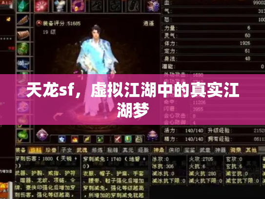 天龙sf，虚拟江湖中的真实江湖梦