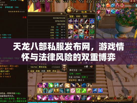 天龙八部私服发布网，游戏情怀与法律风险的双重博弈