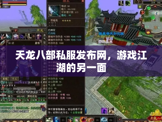 天龙八部私服发布网，游戏江湖的另一面