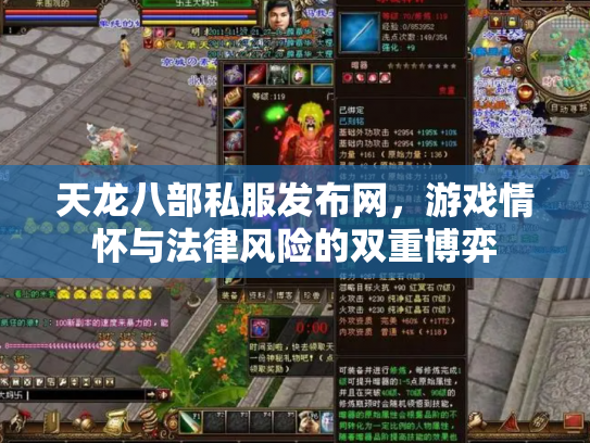 天龙八部私服发布网，游戏情怀与法律风险的双重博弈
