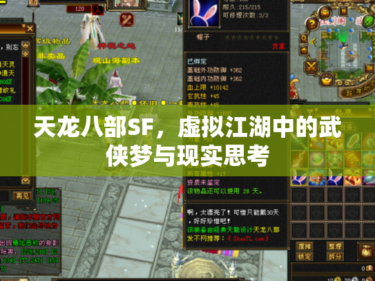 天龙八部SF，虚拟江湖中的武侠梦与现实思考