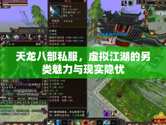 天龙八部私服，虚拟江湖的另类魅力与现实隐忧