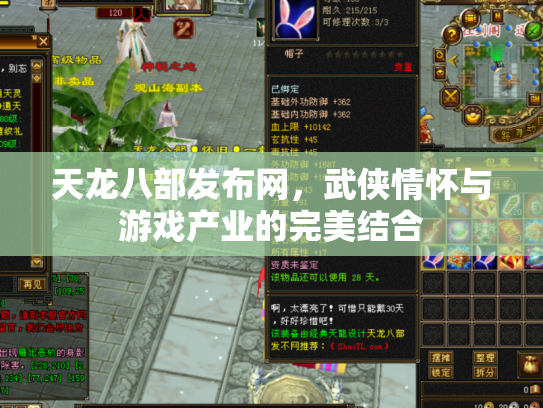 天龙八部发布网，武侠情怀与游戏产业的完美结合