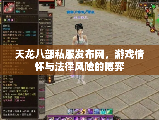 天龙八部私服发布网，游戏情怀与法律风险的博弈
