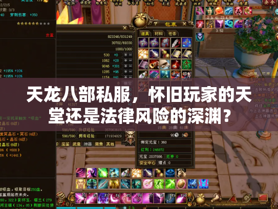 天龙八部私服，怀旧玩家的天堂还是法律风险的深渊？