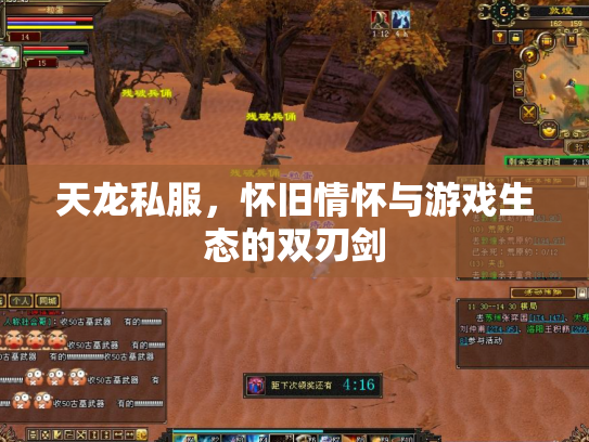 天龙私服，怀旧情怀与游戏生态的双刃剑