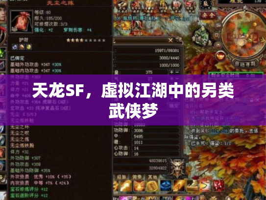 天龙SF，虚拟江湖中的另类武侠梦