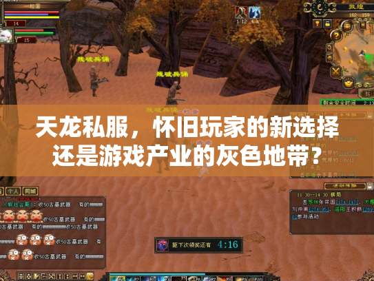 天龙私服，怀旧玩家的新选择还是游戏产业的灰色地带？