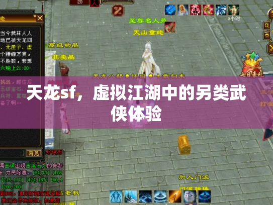 天龙sf，虚拟江湖中的另类武侠体验