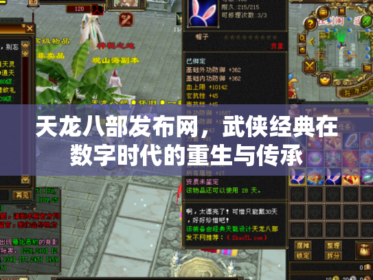 天龙八部发布网，武侠经典在数字时代的重生与传承