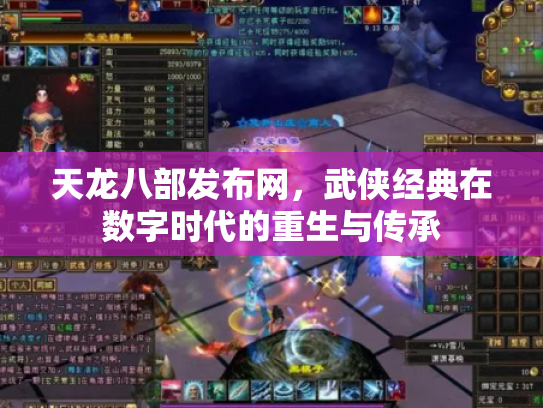 天龙八部发布网，武侠经典在数字时代的重生与传承