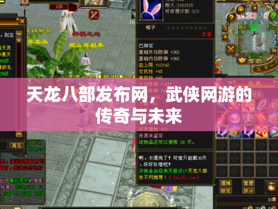天龙八部发布网，武侠网游的传奇与未来