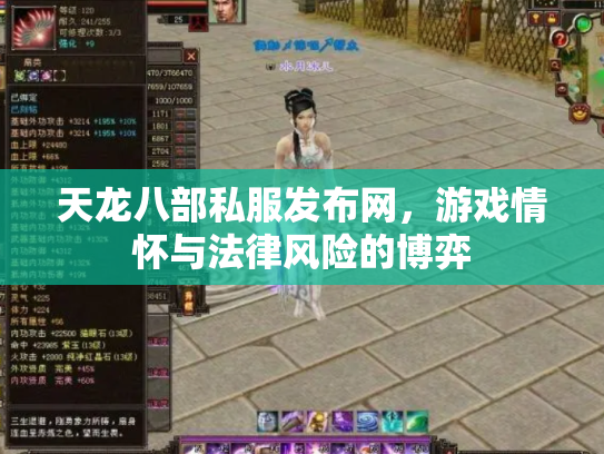 天龙八部私服发布网，游戏情怀与法律风险的博弈