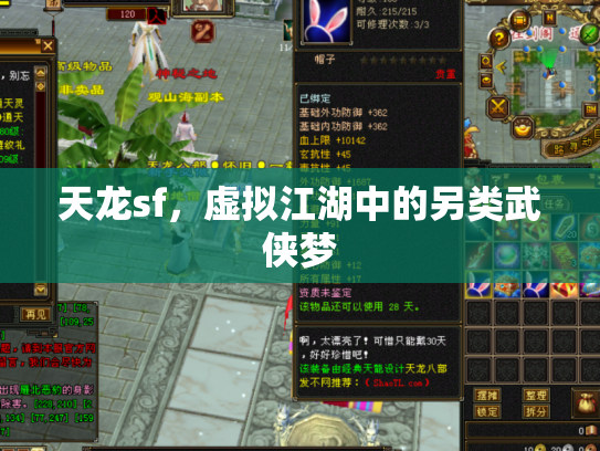 天龙sf，虚拟江湖中的另类武侠梦