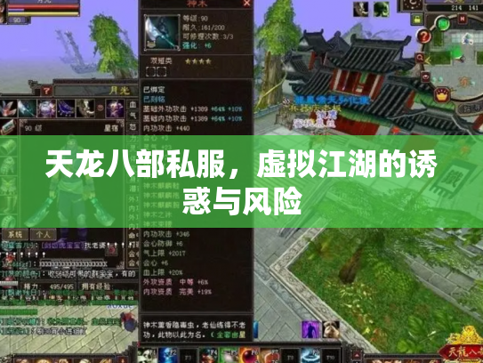 天龙八部私服，虚拟江湖的诱惑与风险