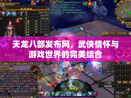 天龙八部发布网，武侠情怀与游戏世界的完美结合