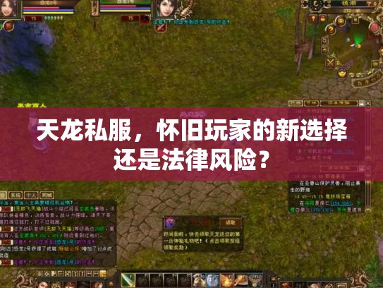 天龙私服，怀旧玩家的新选择还是法律风险？