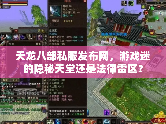 天龙八部私服发布网，游戏迷的隐秘天堂还是法律雷区？