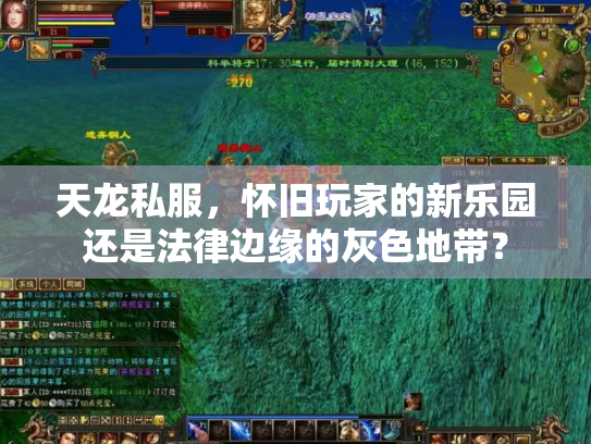 天龙私服，怀旧玩家的新乐园还是法律边缘的灰色地带？