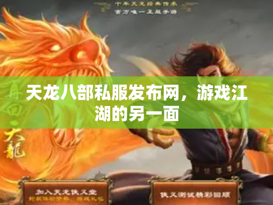 天龙八部私服发布网，游戏江湖的另一面