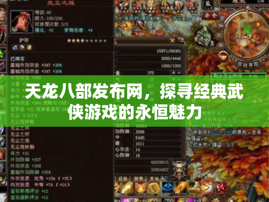 天龙八部发布网，探寻经典武侠游戏的永恒魅力