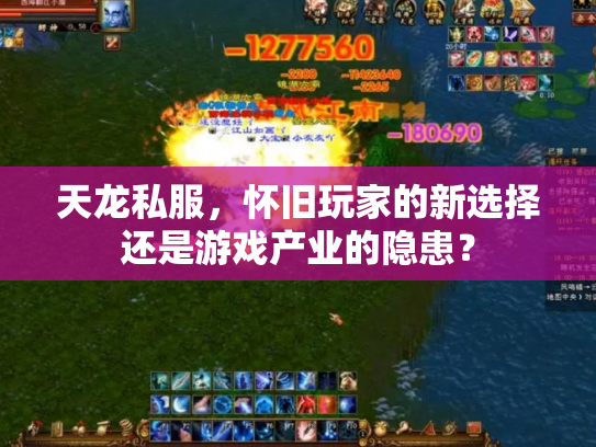 天龙私服，怀旧玩家的新选择还是游戏产业的隐患？