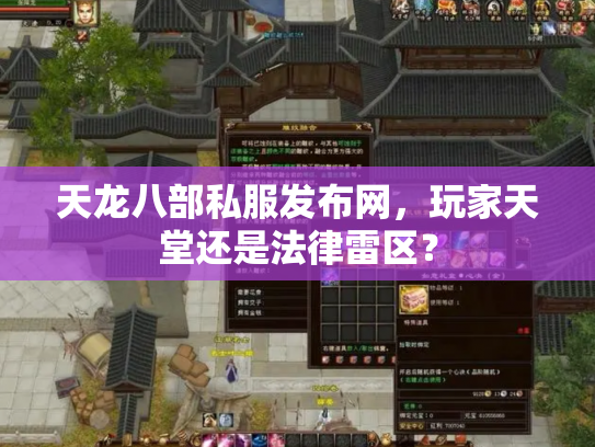 天龙八部私服发布网，玩家天堂还是法律雷区？
