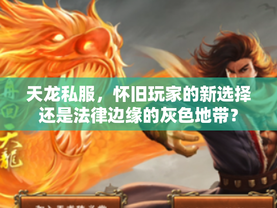 天龙私服，怀旧玩家的新选择还是法律边缘的灰色地带？