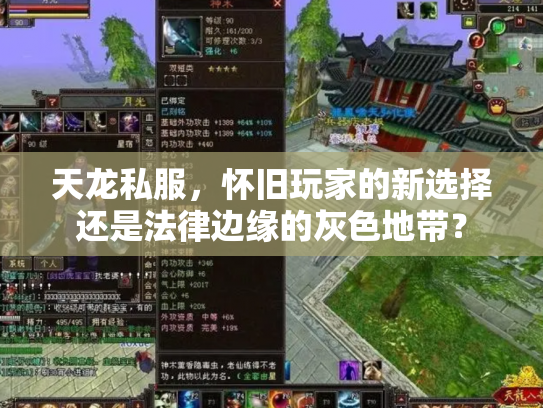 天龙私服，怀旧玩家的新选择还是法律边缘的灰色地带？