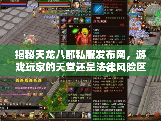 揭秘天龙八部私服发布网，游戏玩家的天堂还是法律风险区？