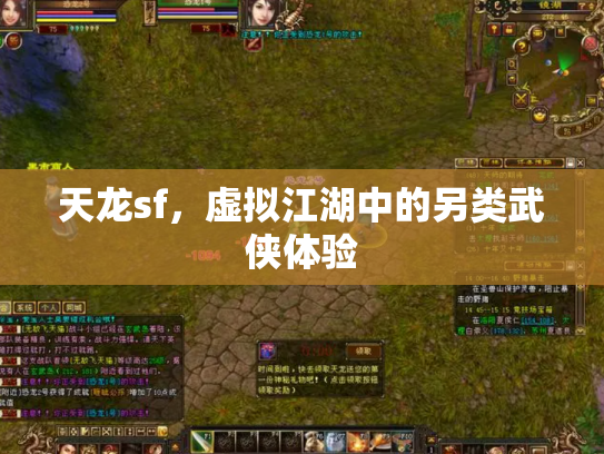 天龙sf，虚拟江湖中的另类武侠体验