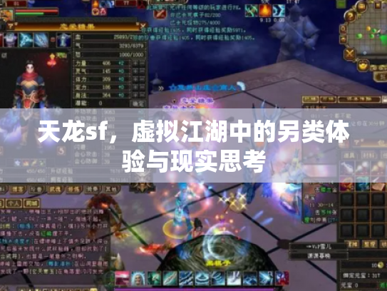 天龙sf，虚拟江湖中的另类体验与现实思考