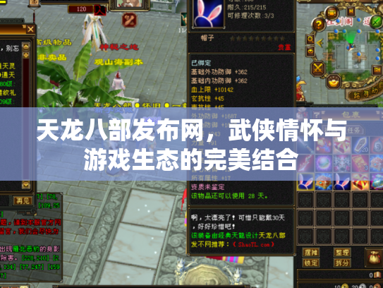 天龙八部发布网，武侠情怀与游戏生态的完美结合