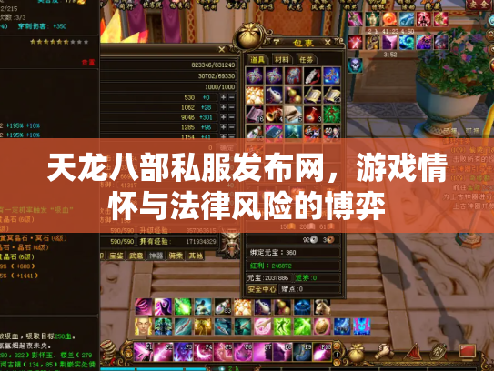 天龙八部私服发布网，游戏情怀与法律风险的博弈