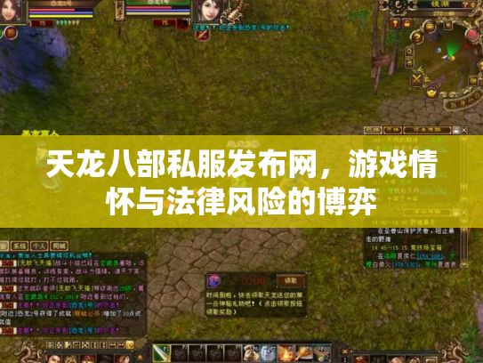 天龙八部私服发布网，游戏情怀与法律风险的博弈