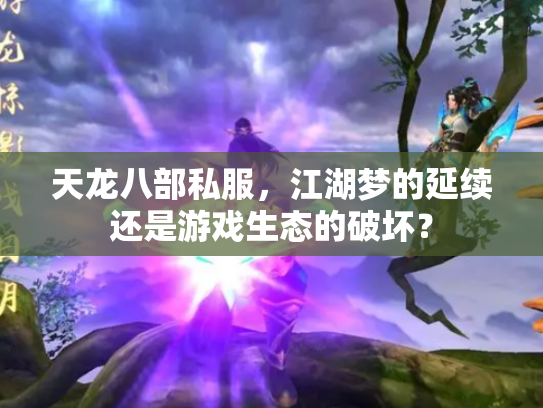 天龙八部私服，江湖梦的延续还是游戏生态的破坏？
