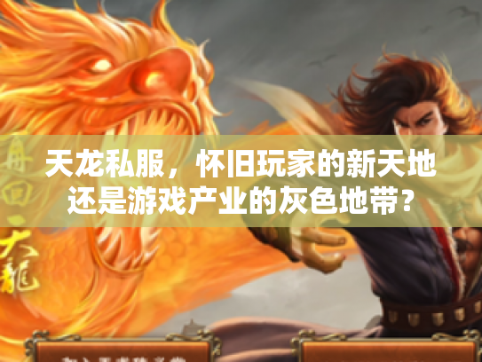 天龙私服，怀旧玩家的新天地还是游戏产业的灰色地带？