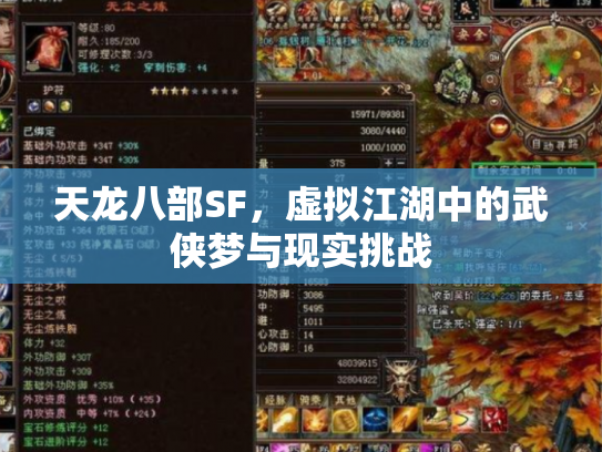 天龙八部SF，虚拟江湖中的武侠梦与现实挑战