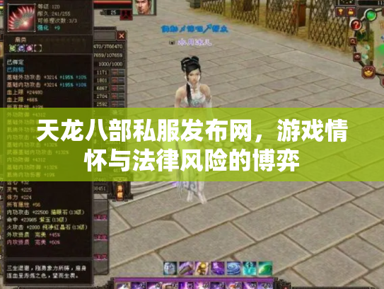 天龙八部私服发布网，游戏情怀与法律风险的博弈