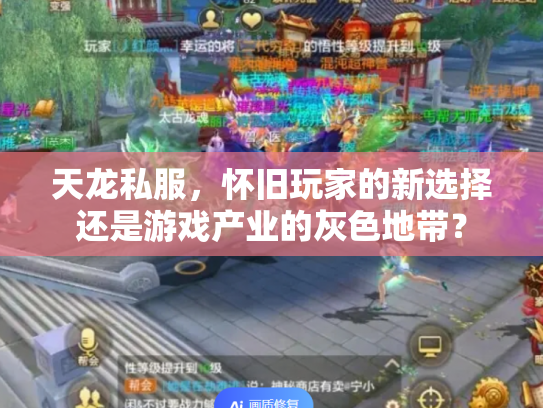 天龙私服，怀旧玩家的新选择还是游戏产业的灰色地带？