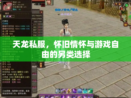 天龙私服，怀旧情怀与游戏自由的另类选择