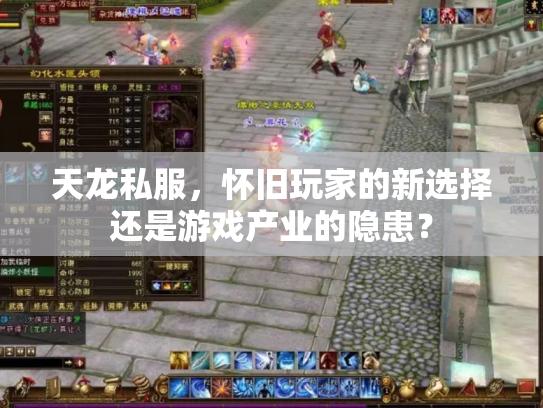 天龙私服，怀旧玩家的新选择还是游戏产业的隐患？