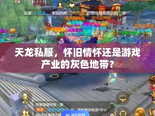 天龙私服，怀旧情怀还是游戏产业的灰色地带？