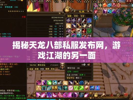 揭秘天龙八部私服发布网，游戏江湖的另一面
