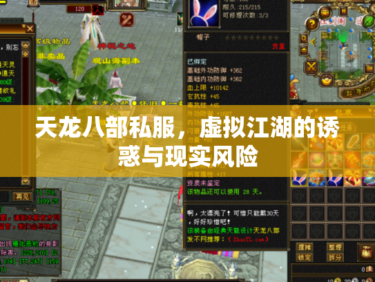 天龙八部私服，虚拟江湖的诱惑与现实风险