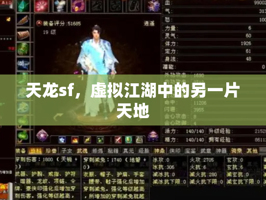 天龙sf，虚拟江湖中的另一片天地